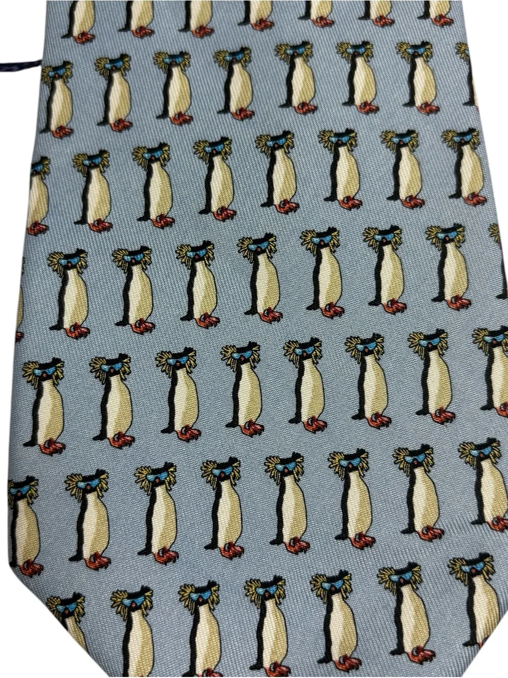 Vineyard Vines NWT Allianz Custom Silk Necktie Tie Blue Penguins
